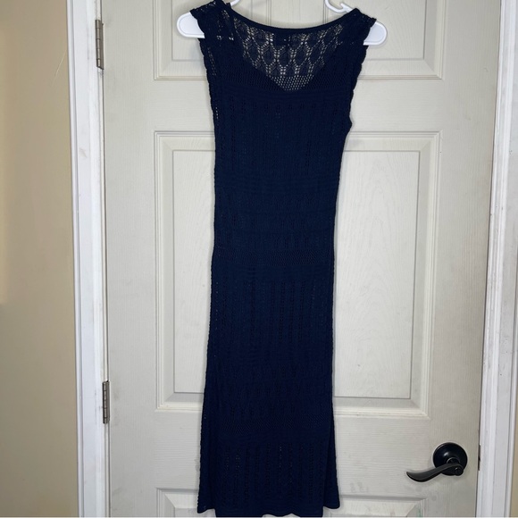 Societe Womens Dark Navy Knit Sleeveless Tank Dress Sz XSP - Picture 9 of 9